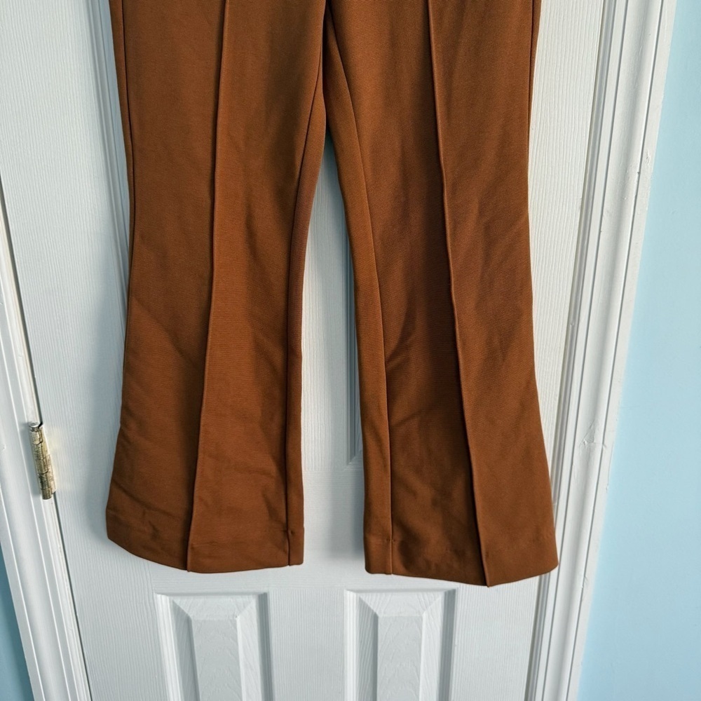 Maeve by Anthropologie The Margot Kick-Flare Cropped Texture Pants Sz XS NWT - Picture 3 of 8